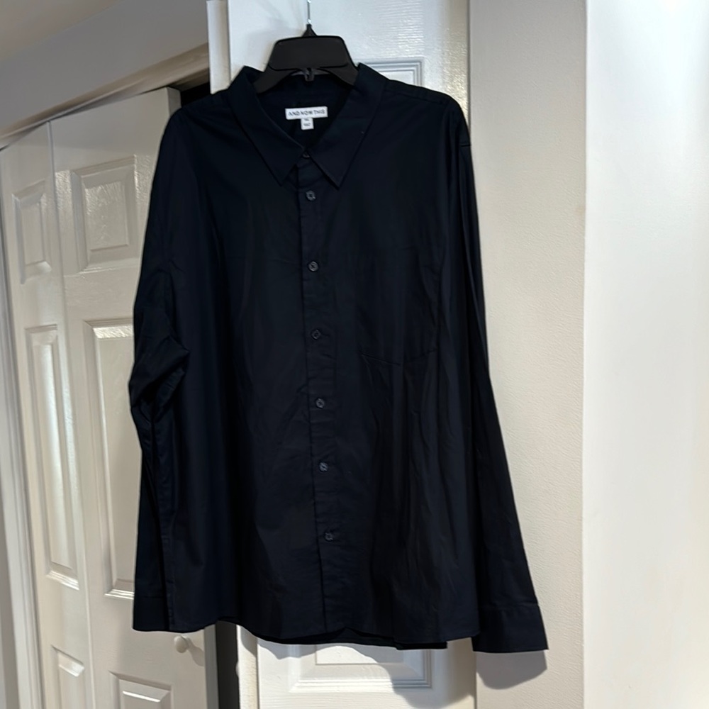 And now this Black Button-Up Shirt size xxl